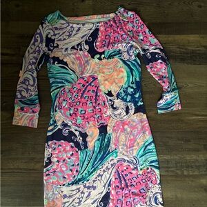 Lilly Pulitzer Boatneck Dress Extra Small XS